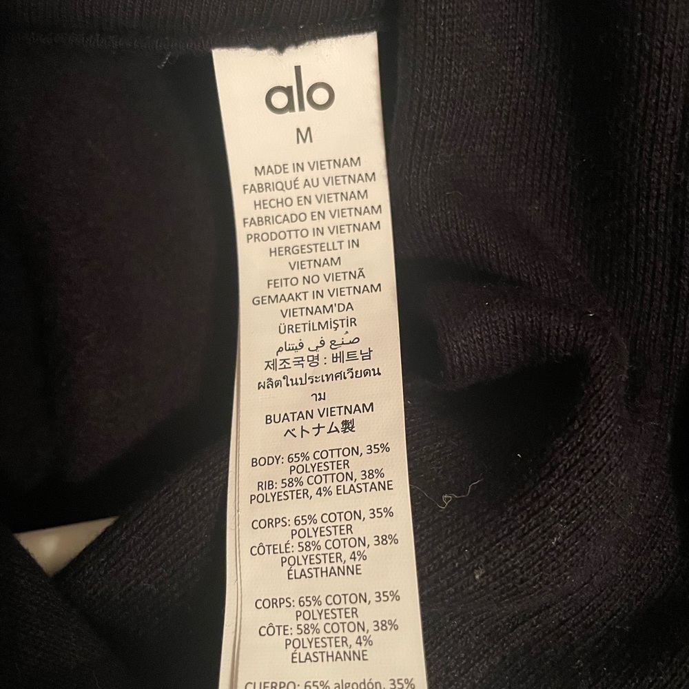 ALO Yoga Black Bae Hoodie. NWT - Picture 6 of 6